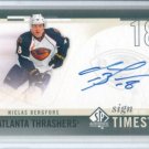 2010-11 SP Authentic Sign of the Times #SOTNB Nicklas Bergfors