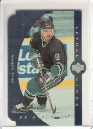 1995-96 Be A Player Lethal Lines #LL10 Paul Kariya