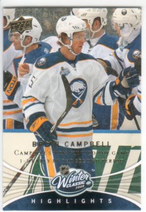 2008-09 Upper Deck Winter Classic #WC8 Brian Campbell