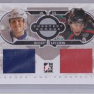 2008-09 ITG Heroes and Prospects Prospect Combos Memorabilia #PC08 Jiri Tlusty/Luke Schenn /60