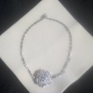 sparking rose necklace