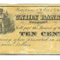 1862 10 cent Merchant's Scrip - Civil War Era - A. M. Utley - Watertown, New York - ED313