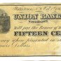 1862 15 cent Merchant's Scrip - Civil War Era - A. M. Utley - Watertown, New York - ED314