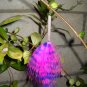 Bright pink and purple earring