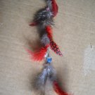 Red Feathers Earring
