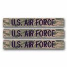 Three U.S. Air Force Tiger stripe tapes