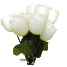 white rose candle