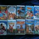 Lot 10 Walt Disney Vhs Movies Pigs Dogs Monkeys
