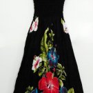 GYPSY BOHO PRINTED FLOWER DESIGN HALTER DRESS S M L