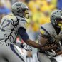 * GENO SMITH TAVON AUSTIN DUAL SIGNED PHOTO 8X10 RP AUTOGRAPHED WEST VIRGINIA !
