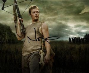 ** WALKING DEAD NORMAN REEDUS SIGNED PHOTO 8X10 RP AUTOGRAPHED * DARYL