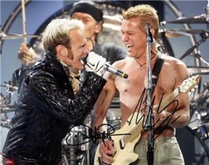 EDWARD EDDIE VAN HALEN DAVID LEE ROTH SIGNED 2012 PHOTO * AUTOGRAPHED RP TOUR