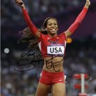SANYA RICHARDS-ROSS SIGNED PHOTO 8X10 AUTOGRAPHED 2012 OLYMPICS TRACK LONDON