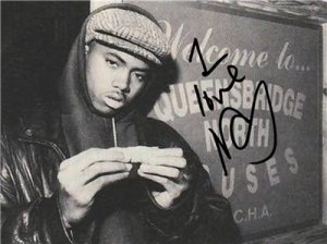 RAPPER NAS NASIR JONES SIGNED PHOTO 8X10 PHOTO RP 1 LOVE LIFE IS GOOD ILLMATIC