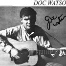 DOC WATSON SIGNED PROMO PHOTO 8X10 RARE RP AUTOGRAPHED BLUEGRASS