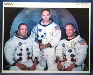 APOLLO 11 NEIL ARMSTRONG MICHAEL COLLINS & BUZZ ALDRIN SIGNED PHOTO RP AUTOGRAPH