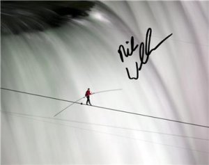 NIK WALLENDA SIGNED PHOTO 8X10 RP AUTO AUTOGRAPHED NIAGARA FALLS