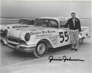JUNIOR JOHNSON SIGNED PHOTO 8X10 RP AUTOGRAPHED HOF DAYTONA BEACH