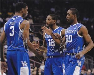 DORON LAMB TERRENCE JONES SIGNED PHOTO 8X10 RP AUTO KENTUCKY BASKETBALL