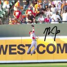 MIKE TROUT SIGNED PHOTO 8X10 RP AUTO AUTOGRAPHED " THE CATCH " * LA ANGELS *