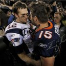 TOM BRADY TIM TEBOW SIGNED PHOTO 8X10 RP AUTO BRONCOS PATRIOTS TOM BRADY TIM TEBOW SIGNED PHOTO 8X10 RP AUTO BRONCOS PATRIOTS