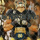 MANTI TE'O SIGNED ART PHOTO 8X10 RP AUTOGRAPHED " UNLEASH THE BEAST "