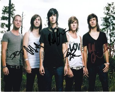 SLEEPING WITH SIRENS BAND SIGNED PHOTO 8X10 RP AUTOGRAPHED KELLIN QUINN +