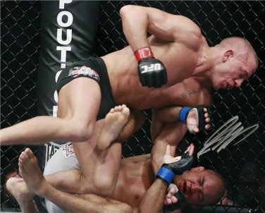 GEORGES ST-PIERRE SIGNED PHOTO 8X10 RP AUTO AUTOGRAPHED MMA UFC FIGHTER **