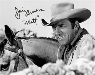 JAMES ARNESS SIGNED PHOTO 8X10 RP AUTOGRAPHED GUNSMOKE