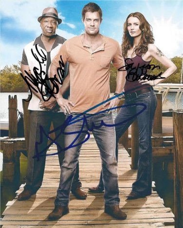 THE FINDER CAST SIGNED PHOTO GEOFF STULTS MICHAEL CLARKE DUNCAN SAFFRON BURROWS