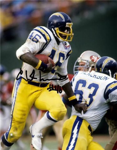 ** CHUCK MUNCIE SIGNED PHOTO 8X10 RP AUTO AUTOGRAPHED * SAN DIEGO CHARGERS *