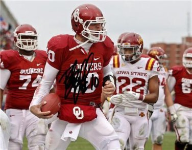 BLAKE BELL SIGNED PHOTO 8X10 AUTO RP AUTOGRAPHED OKLAHOMA SOONERS FOOTBALL