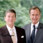 GEORGE BUSH SR & RONALD REAGAN SIGNED PHOTO 8x10 RP AUTOGRAPHED PRESIDENT