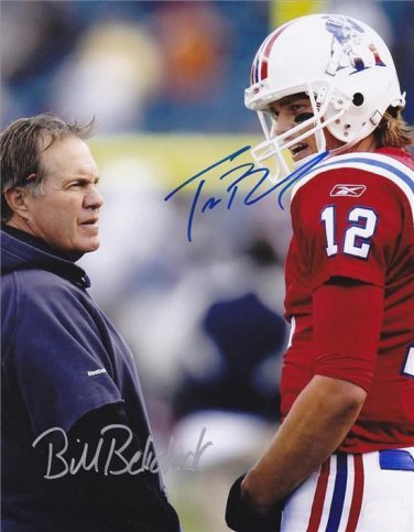 TOM BRADY BILL BELICHICK SIGNED PHOTO 8X10 RP AUTO AUTOGRAPHED * PATRIOTS *