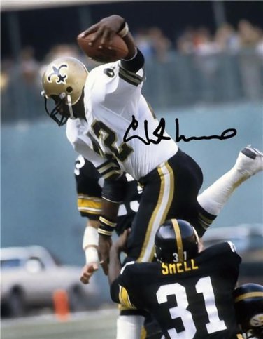 CHUCK MUNCIE SIGNED PHOTO 8X10 RP AUTO AUTOGRAPHED * NEW ORLEANS SAINTS