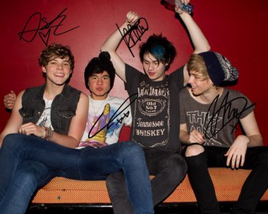 FIVE SECONDS OF SUMMER GROUP SIGNED PHOTO 8X10 RP 5 AUTOGRAPHED 5SOS