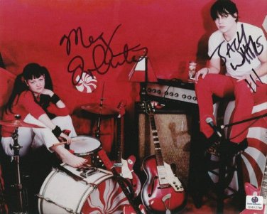 THE WHITE STRIPES BAND GROUP SIGNED PHOTO 8X10 RP AUTOGRAPHED JACK & MEG