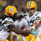 EDDIE LACY & AARON RODGERS SIGNED PHOTO 8X10 RP AUTOGRAPHED * GREEN BAY