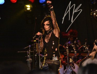 ANDY BIERSACK SIGNED PHOTO 8X10 RP AUTOGRAPHED * SIXX BLACK VEIL BRIDES !