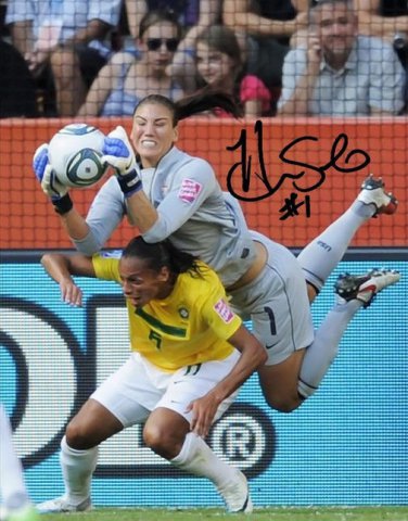 HOPE SOLO SIGNED PHOTO 8X10 RP AUTOGRAPHED * WOMEN'S OLYMPIC SOCCER