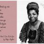 MAYA ANGELOU SIGNED PHOTO 8X10 RP AUTOGRAPHED POET * AUTHOR * WITH POEM