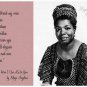 MAYA ANGELOU SIGNED PHOTO 8X10 RP AUTOGRAPHED POET * AUTHOR * WITH POEM
