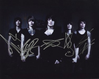 ** ASKING ALEXANDRIA BAND SIGNED PHOTO 8X10 RP AUTOGRAPHED DANNY WORSNOP