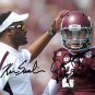 JOHNNY MANZIEL & KEVIN SUMLIN SIGNED PHOTO 8X10 RP AUTOGRAPHED TEXAS A&M AGGIES