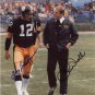 * CHUCK NOLL & TERRY BRADSHAW DUAL SIGNED PHOTO 8X10 RP AUTOGRAPHED * STEELERS