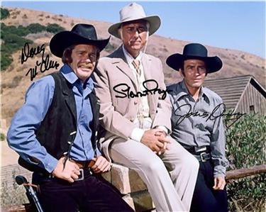 THE VIRGINIAN CAST SIGNED PHOTO 8X10 RP AUTOGRAPHED JAMES DRURY DOUG MCCLURE