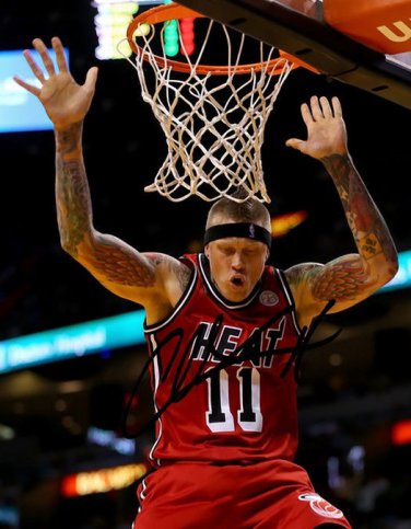 " BIRDMAN " CHRIS ANDERSEN SIGNED PHOTO 8X10 RP AUTOGRAPHED * MIAMI HEAT !
