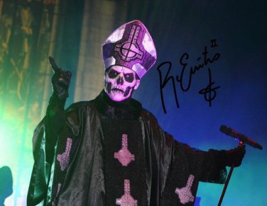 GHOST BC PAPA EMERITUS II SIGNED PHOTO 8X10 RP AUTOGRAPHED DOOM METAL