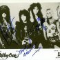 MOTLEY CRUE BAND SIGNED POSTER PHOTO 8X10 RP AUTOGRAPHED NIKKI SIXX VINCE NEIL