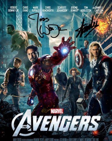 STAN LEE & JOSS WHEDON SIGNED PHOTO 8X10 RP AUTOGRAPHED AVENGERS